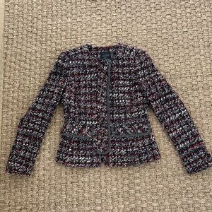 Chic Multicolor Tweed Blazer